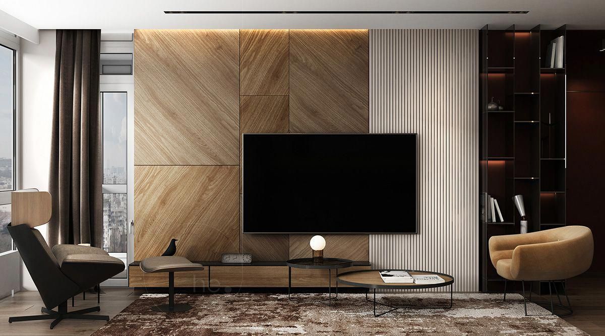 Decorative wall panel installation for modern office and interior spaces